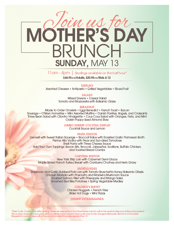 2018 Mothers Day Brunch